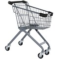 Kiddy Wire Shopping Cart, Metallic Gray