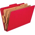 Pendaflex Heavy Duty Press Guard Recycled Classification Folder, 2-Dividers, 2 Expansion, Legal Size, Red, 10/Box (PFX 2257SC)