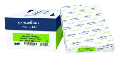 Hammermill® Premium Color Copy Cover Paper, 100lb, 18 x 12, 100 Bright, White, 750/Case