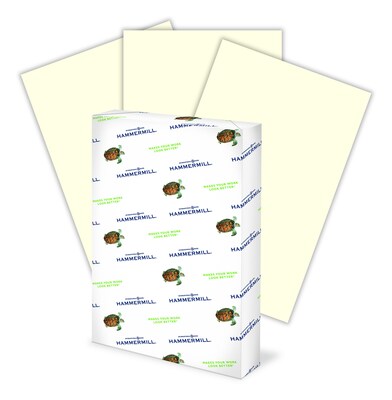 Hammermill® Colors Paper, 24lb, 8.5 x 11, Cream, 500-Ream