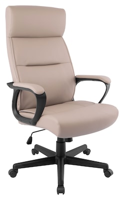 Quill Brand® Rutherford Luxura Manager Chair, Tan/Modern Gray (45609)