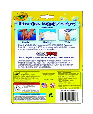 Crayola Ultra-Clean Washable Markers Color MAX: What's Inside the Box