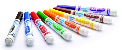 Crayola Classic Kid's Markers, Broad Point, Assorted, 8/Pack (58-7808)