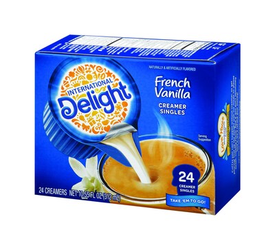 International Delight French Vanilla Dairy Free Liquid Creamer, 0.44 oz., 24/Box (WWI100681)