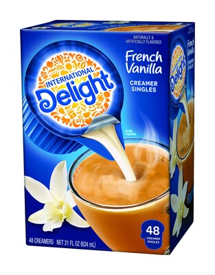 International Delight French Vanilla Dairy Free Liquid Creamer, 0.44 oz., 48/Box (WWI02282)