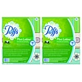 Puffs® Plus Lotion Flat Box Facial Tissue, 2-Ply, 124 Sheets/Box, 6 Boxes/Pack, 2 Packs, 12 Total Boxes (39383PK)