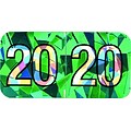 Medical Arts Press® Holographic End-Tab Year Labels, 2020, Aqua