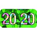 Medical Arts Press® Holographic End-Tab Year Labels, 2020, Green