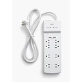 NXT Technologies™ 8-Outlet 2 USB Surge Protector, 6 Braided Cord, 2100 Joules (NX54317)