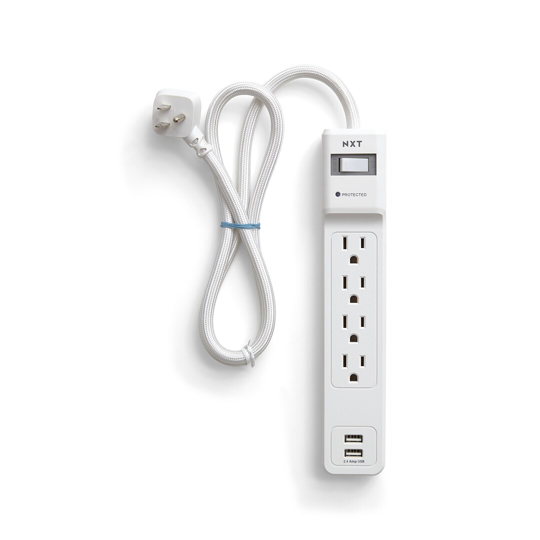 NXT Technologies 10-Outlet 2 USB Surge Protector 3000 Joules NX54318 