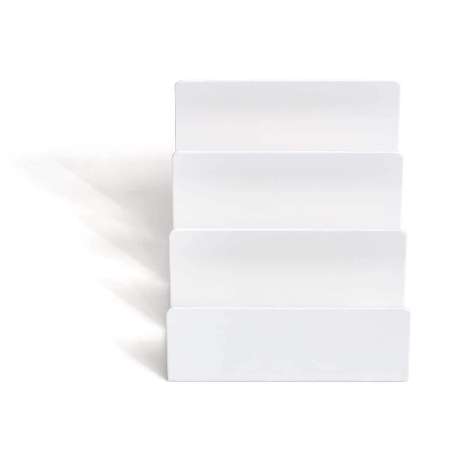 TRU RED™ 3-Slot Plastic Letter Sorter, White (TR55285)