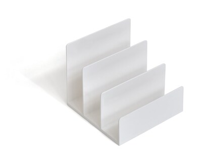 TRU RED™ 3-Slot Plastic Letter Sorter, White (TR55285)