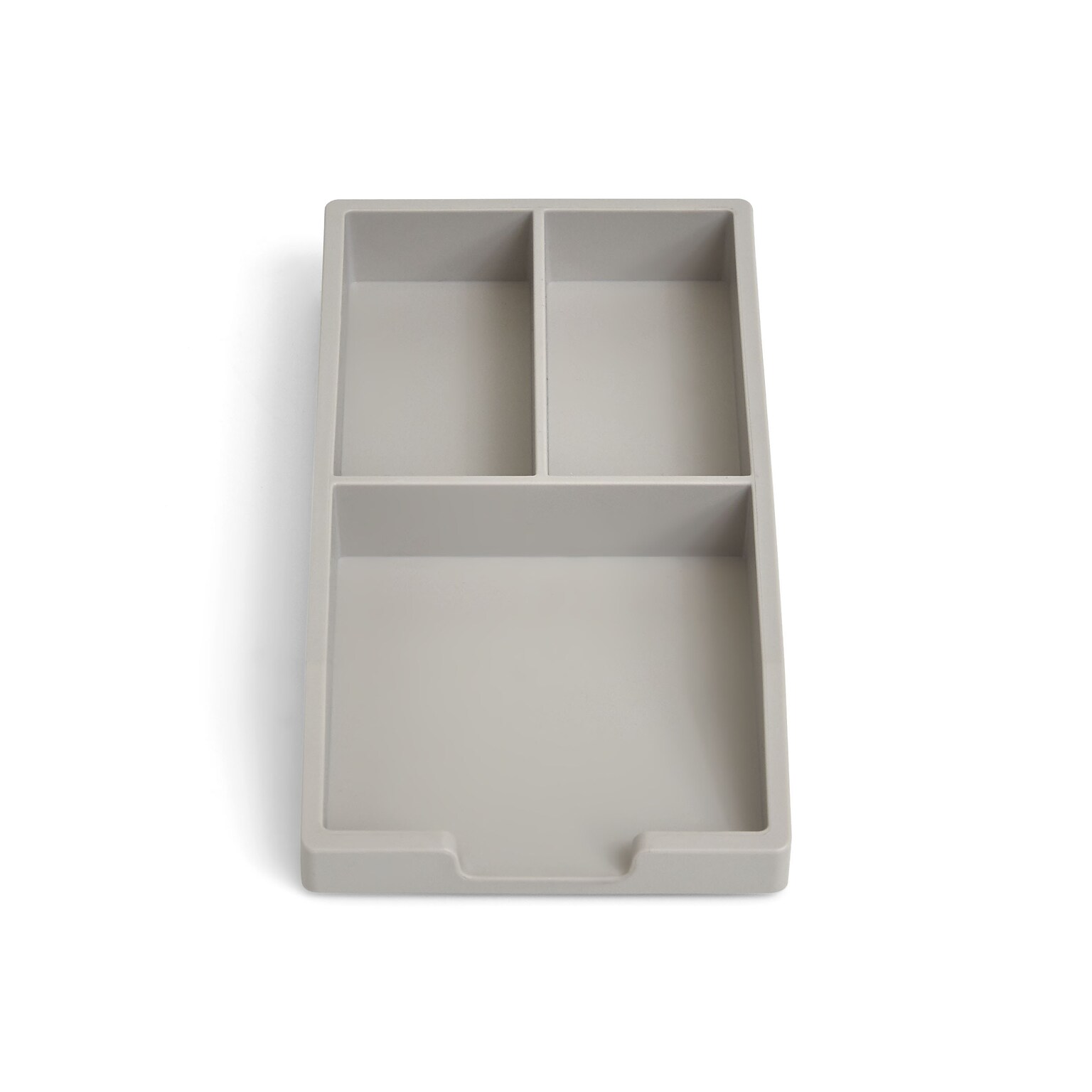 TRU RED™ Stackable Plastic Accessory Tray, Gray (TR55245)