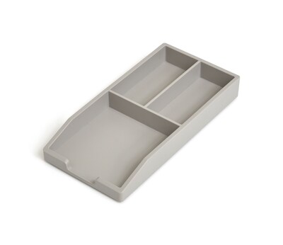 TRU RED™ Stackable Plastic Accessory Tray, Gray (TR55245)