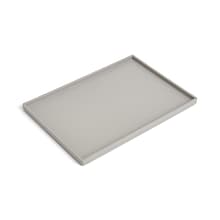 TRU RED™ Slim Stackable Plastic Tray, Gray (TR55266)