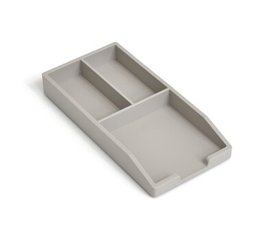 TRU RED™ Stackable Plastic Accessory Tray, Gray (TR55245)