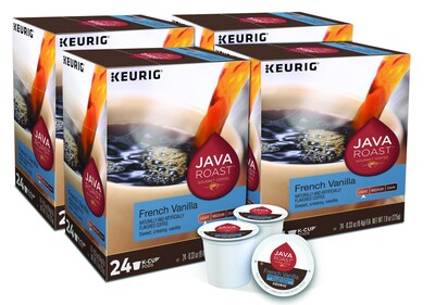 Java Roast French Vanilla Coffee, Keurig® K-Cup® Pods, Light Roast, 96/Carton (55237CT)