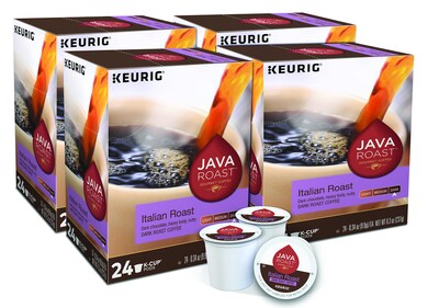 Java Roast Italian Roast Coffee, Keurig® K-Cup® Pods, Dark Roast, 96/Carton (55238CT)