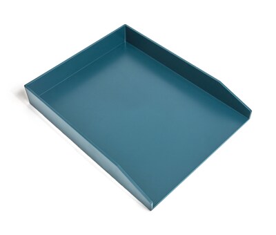 TRU RED™ Front Load Stackable Plastic Letter Tray, Teal (TR55258)