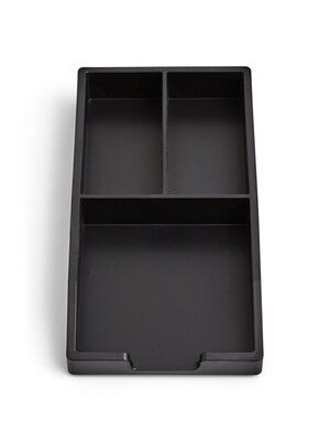 TRU RED™ Stackable Plastic Accessory Tray, Black (TR55243)