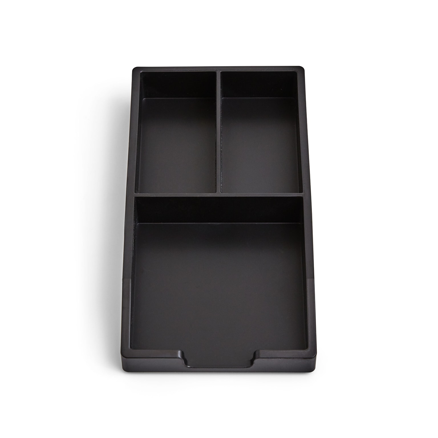 TRU RED™ Stackable Plastic Accessory Tray, Black (TR55243)