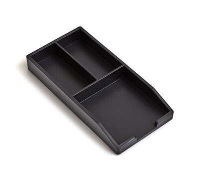 TRU RED™ Stackable Plastic Accessory Tray, Black (TR55243)