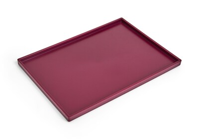 TRU RED™ Slim Stackable Plastic Tray, Purple (TR55267)