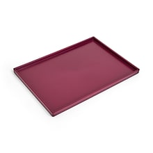 TRU RED™ Slim Stackable Plastic Tray, Purple (TR55267)