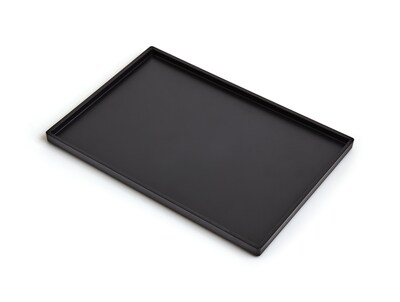 TRU RED™ Slim Stackable Plastic Tray, Black (TR55264)