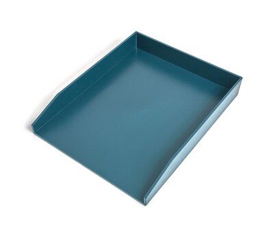 TRU RED™ Front Load Stackable Plastic Letter Tray, Teal (TR55258)