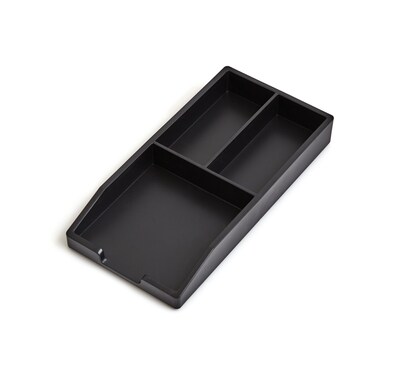 TRU RED™ Stackable Plastic Accessory Tray, Black (TR55243)