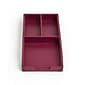 TRU RED™ 3-Compartment Stackable Plastic Desk Organizer, Purple (TR55246)