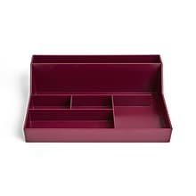 TRU RED™ 6-Compartment Plastic Desktop Organizer, Purple (TR55262)