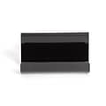 TRU RED™ 2 Compartment Business Card Holder, Black, 50 Card Capacity (TR55323)