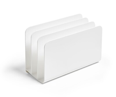 TRU RED™ 3-Slot Plastic Incline Sorter, White (TR55334)