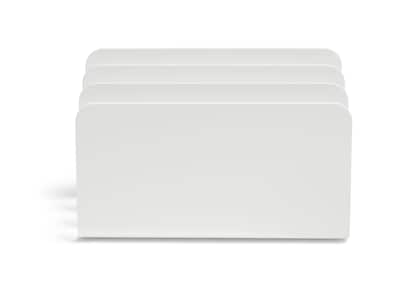 TRU RED™ 3-Compartment Plastic Incline Sorter, White (TR55334)