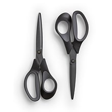 TRU RED™ 8 Non-Stick Titanium Coated Scissors, Straight Handle, 2/Pack (TR55014)