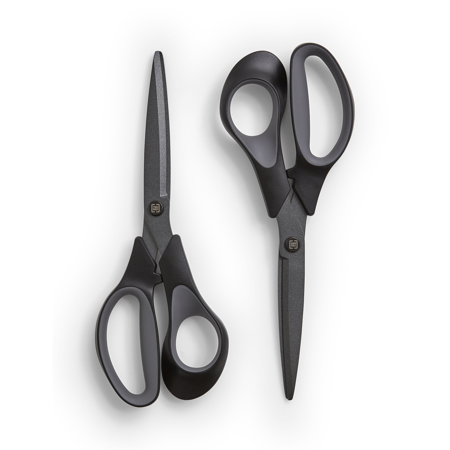 TRU RED™ 8 Non-Stick Titanium Coated Scissors, Straight Handle, 2/Pack (TR55014)