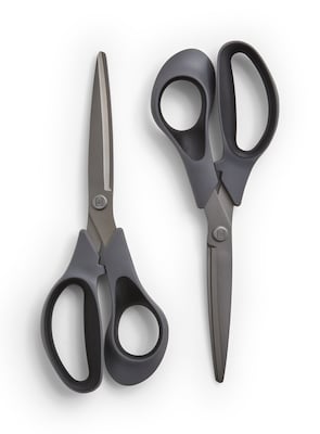 TRU RED™ 8 Titanium Coated Scissors, Straight Handle, 2/Pack (TR55023)