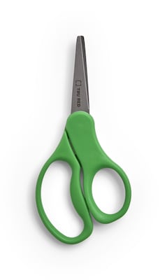 TRU RED™ 5 Kids Pointed Tip Stainless Steel Scissors, Straight Handle, Right & Left Handed (TR55050)