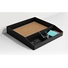 TRU RED™ Divided Stackable Plastic Tray, Black (TR55248)