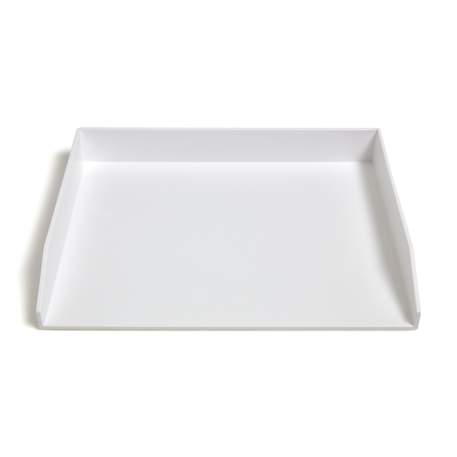 TRU RED™ Side Load Stackable Plastic Letter Tray, White (TR55291)