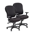 BOGO Tempur-Pedic Ergonomic Fabric Mid-Back Office Chair, Black, Fixed Arm (TP4000)