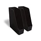 TRU RED™ Plastic Magazine File, Black, 2/Pack (TR55337)