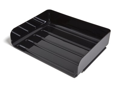 TRU RED™ Side Load Stackable Plastic Letter Tray, Black, 6/Pack (TR55329)