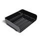 TRU RED™ Side Load Stackable Plastic Letter Tray, Black, 6/Pack (TR55329)