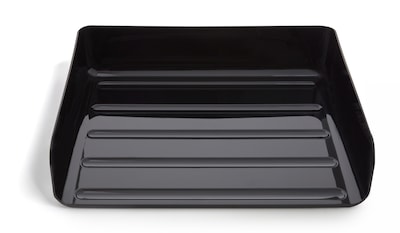 TRU RED™ Side Load Stackable Plastic Letter Tray, Black, 6/Pack (TR55329)