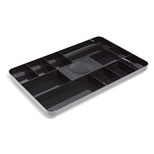 TRU RED™ 13-Compartment Plastic Drawer Organizer, Black (TR55350)