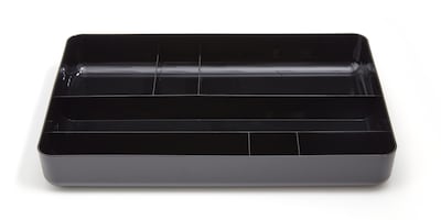 TRU RED™ 7-Compartment Plastic Drawer Organizer, Black (TR55351)