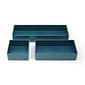 TRU RED™ 3 Piece Plastic Drawer Organizer, Teal (TR55299)